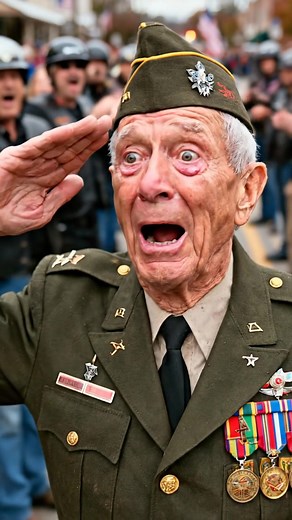 He sat on the curb in his full dress uniform, a hero forgotten by the town he served. Every eye passed over him, until the ground began to tremble with an approaching thunder that wasn't part of the parade—a sound that would refuse to let him be invisible any longer. The November air over Havenwood, Ohio, carried a bite that gnawed right through to the bone, but Ellis Ward didn’t seem to notice. He was a fixture carved from memory, planted on the hard edge of the curb, watching the world prepare