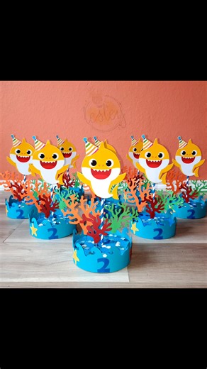 Baby Shark Centerpieces for Birthday Parties