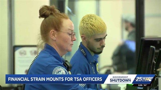 TSA workers struggling as they approach second straight missed paycheck amid shutdown