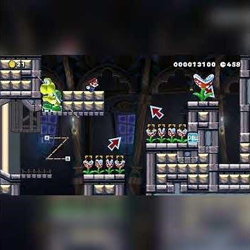 ⇒◎Spooktastic Scrolly Manor◎⇒ by Markey97 #shorts 🍄Super Mario Maker 2 Switch 2 No Commentary #duc