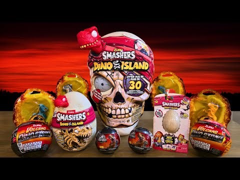 ASMR Unboxing Dino Island Smashers by Zuru | Jurassic Park Dinosaur toys collection | No talking