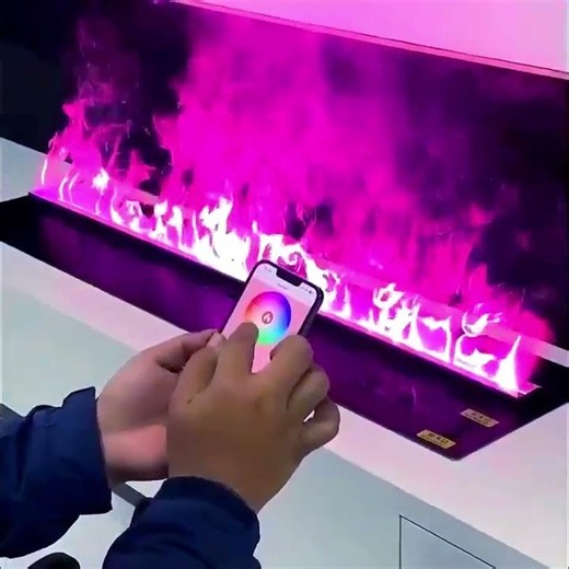 150CM Water Vapor Fireplace Large 3D Mist Flame Ultrasonic Electric