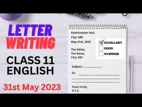 Letter Writing in English Class 11 | Letter Writing in English Format | The Grade Academy