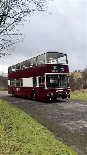 Our Leyland Olympian no 322 was given a few laps round site last weekend. #lothianbusconsortiumtrust #fyp #buspreservation #busesoftiktok #scottishvintagebusmusuem