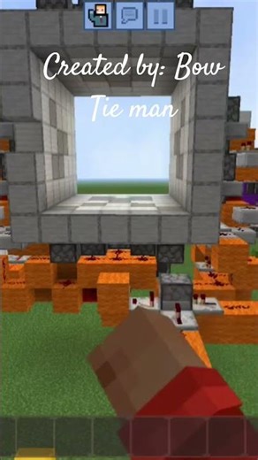 5x5 cave door II created: Bow Tie man II #minecraftpe