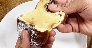 Beignets fourrés crème vanille