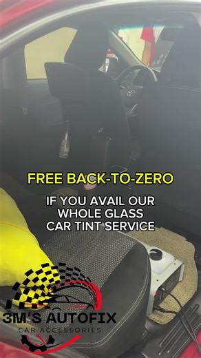 FREE BACK TO ZERO IF YOU AVAIL OUR WHOLE GLASS CAR TINT IN ANY BRAND. 🥳 BACK TO ZERO - a car interior sanitization service that uses a misting process to disinfect and deodorize the entire vehicle interior, effectively eliminating odors and bacteria at their source. Installation of SOLREX PREMIUM TINT for TOYOTA VIOS. 🏁🏁🏁 HIGH QUALITY WITH AN AFFORDABLE PRICE ‼️ Thank you and may God bless you Sir for trusting 3M's Autofix Car Accessories - CDO. 🥳🎉 What are you waiting? Book or visit us. V