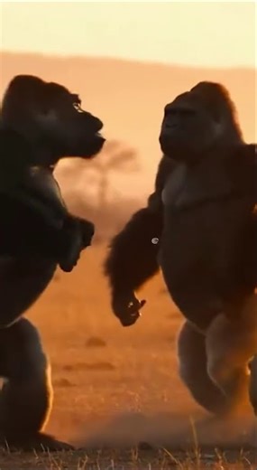 Gorilla vs. Lion: The Ultimate Wild Encounter! 🦍🦁