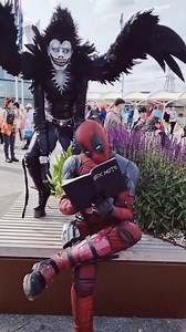 Ryuk was confused😕❓ 🖤Ryuk: instagram.com/francsterling ❤️Deadpool: instagram.com/crunchyscosplay #deathnote #deathnoteedit #deathnotecosplay #ryuk #ryukcosplay #cosplay #deadpool #deadpoolcosplay #funny #comedy #cosplayers | EZCosplay Costumes
