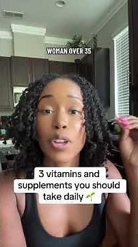 3 vitamins and supplements you should take daily 🌱
