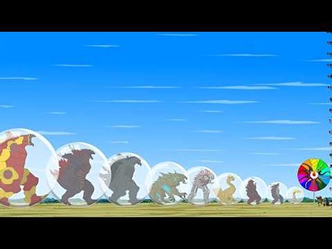 Godzilla & Kong, Python, Shark & Bloop: Epic Tail Size Comparison?| Power Level Explained