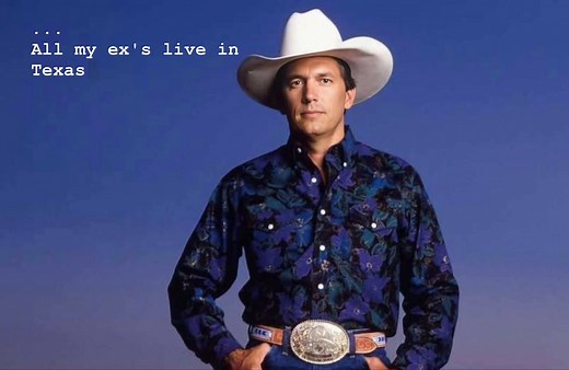 87K views · 5.3K reactions |  "All My Ex's Live in Texas" is a hit by George Strait, released in 1987 from the album "Ocean Front Property." This western swing classic reached #2 on Billboard's Hot Country Songs chart and was Grammy-nominated in 1988. A true testament to Strait's legacy! ✨ #GeorgeStrait #CountryMusic #Texas | Country Music 4U | Facebook