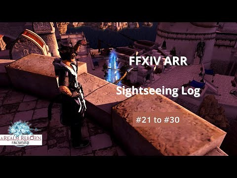 Final Fantasy XIV ARR Sightseeing log 21 - 30
