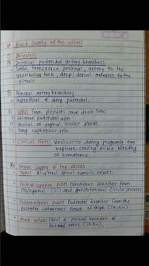 Anatomy of female external genitals #bhmsnotes