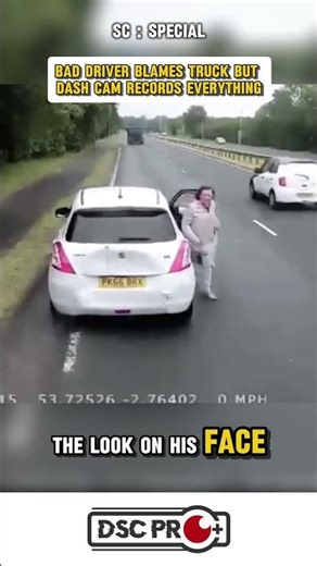 Bad driver gets his karma for cutting off a semi truck #dashcam #baddriver