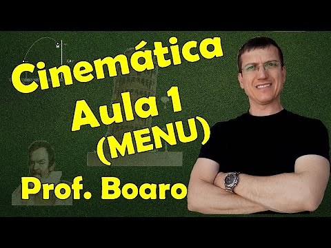 Conceitos iniciais - Cinemática escalar - Aula 1 (MENU) - Prof. Marcelo Boaro