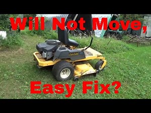 Cub Cadet RZT50 Stopped Moving, is it an Easy Fix or is it Done?