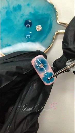 Blooming Gel Flower Nail Art | How to do Flowers on Your Nails #nails #fashionstyle #trend #lovely