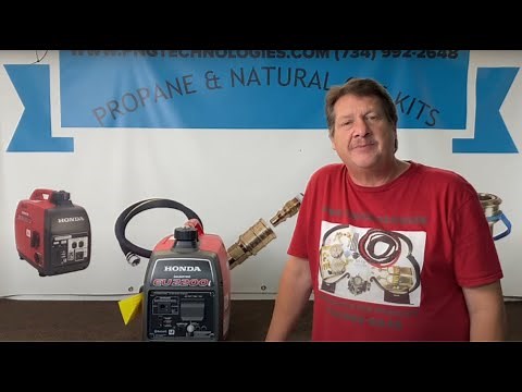 Honda EU2200i - Honda EU2000i - Conversion video from gas to Propane & Natural Gas