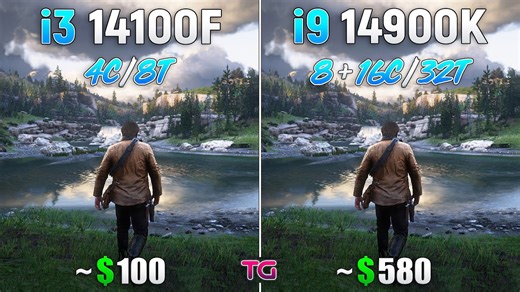Core i3 14100F vs Core i9 14900K - How big is the difference?