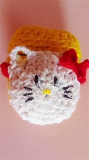 Hello kitty 🐈😺 crochet 🧶 Charger makeover 😲✨🌷#toptranding #diy #viralshort
