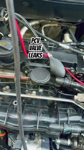 PCV valve leak #cars #mechanic #automobile