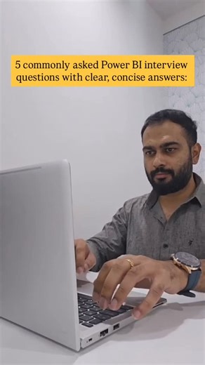 Rajat Jain | Data Analyst on Instagram: "5 commonly asked Power BI interview questions with clear, concise answers: 1. What are the main components of Power BI? Answer: Power BI consists of several key components: * Power BI Desktop – for data modeling, report building, and transformations. * Power BI Servicen– a cloud-based service for sharing, publishing, and collaborating on dashboards. * Power BI Mobile Apps – for accessing dashboards on mobile devices. * Power BI Gateway – connects on-premi