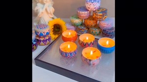 Scented Candles, Blue Wind Chimes Aromatherapy Candles for Home, Long Burn Scented Candles with Lid, Sustainable Use of Tin Boxes