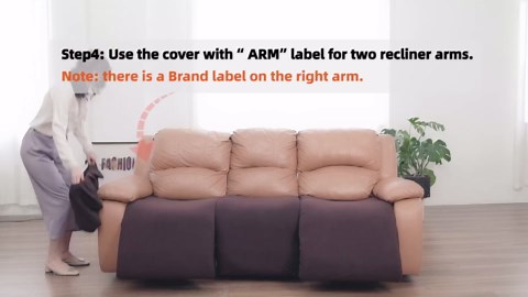 Easy-Going 100% Dual Waterproof Recliner Sofa Cover, 8-Pieces Stretch Relining Couch Cover with Pocket, Jacquard 3 Seat Sofa Slipcover Leakproof Washable (Sofa, Dark Gray)