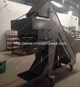 Automatic Onion Weighting Mesh Bag Packing Machine | Onion Peeling Machine, Onion Dicing Machine, Onion Slicer