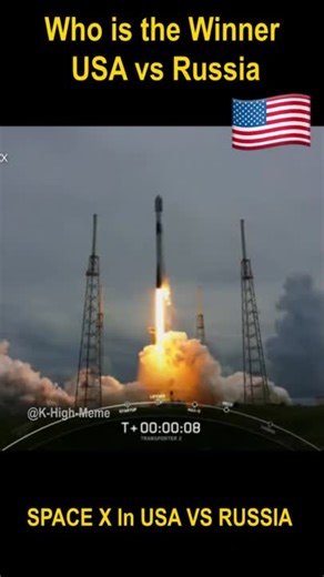 SPACE X - USA vs RUSSIA 😂😂 #meme #usa #russia