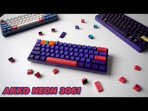 Epomaker Akko Neon 3061 Review, This Keyboard is a VIBE! (Gateron Orange Switches)