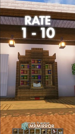 Minecraft: Easy bookshelf design to upgrade your interior! #minecraft #interior