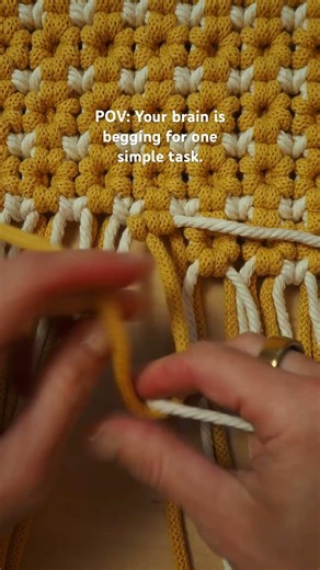 Give your brain instant peace. Read more to see why macrame (and making macrame flowers) helps!