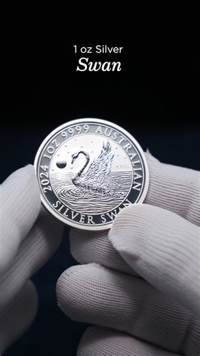 6.1K views · 102 reactions | 2024 Australian Silver Swan from The Perth Mint  1 oz of .9999 fine silver. #apmex #silver #silverswan #silvercoins #preciousmetals | APMEX, Inc. | Facebook