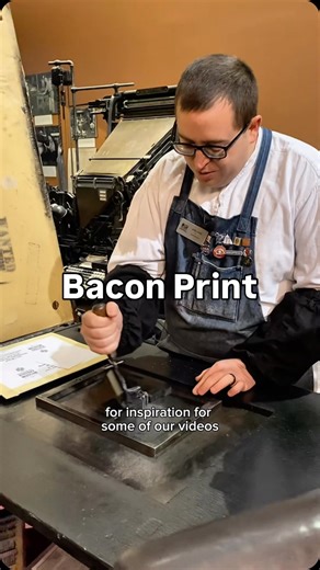 Sacramento History Museum on Instagram: "December 30th is National Bacon Day! Like many of these “national holidays,” it gives us an excuse to highlight some of our cuts in our print shop exhibit at the Sacramento History Museum. However, we do not have a cut of bacon, nor many foods. For today, Jared letterpress printed a cut of the animal which bacon comes from. This small photo engraving of a pig was made in the 1960s and it is from the Stockton High School Print Shop Collection. The accompan