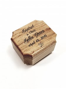 Personalized Baptism Music Box Choose Your Song, Personalized Custom Baptism Gift, Custom Wood Music Box, Christian Music Box - Etsy