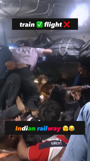 Johnny⚡ on Instagram: "Indian railway 🚃 🫣😂….train ✅ flight ❌.. . . . . . . . . . #indianrailways #railway #funny #flight #funnyreels"