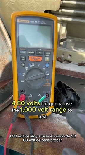 “How to set Fluke 1587 for insulation resistance testing”#shortsfeed