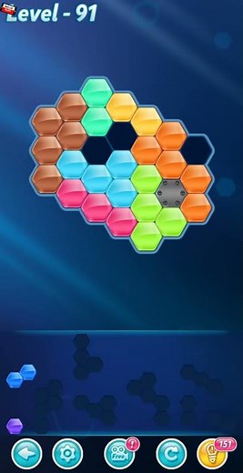 BLOCK! Hexa Puzzle! Super Level 91 (Premium) - Lösung Solution Walkthrough