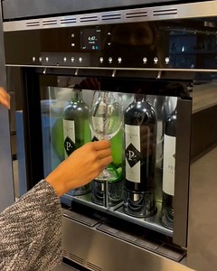 Pour yourself a glass of wine with ease using the 24" Built-In Wine Dispenser. Choose to serve a taste, half glass, or full glass with a tap of a finger on the sleek glass touch controls. Learn more at https://bit.ly/24InBuilt-In-Wine-Dispenser | Dacor