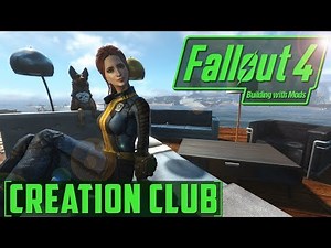 BUILDING WITH MODS -PAID MODS! -CREATION CLUB! - Fallout 4! - Modern Furniture Workshop Pack Review!