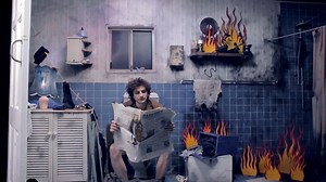Gotye Is On Fire In The Video For "Easy Way Out"