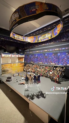 Deconstructing the WSC WrestleMania arena! #WrestleMania #WWE #wrestling #timelapse #WWEActionFigures #toys #WWEFigures
