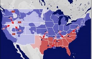 【历史地图】美国 及各州边界 ( 1775 - 2024)_哔哩哔哩_bilibili