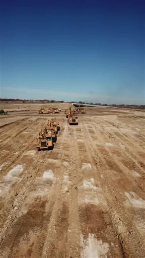 8 scrapers maximizing every pass on this slope removal 📊 #construction #earthwork