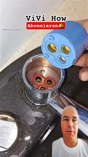 How to Easily fix a leaking faucet yourself 🤔 #diy #short