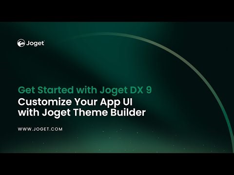 Joget DX 9: Customize Your App UI with Joget Theme Builder