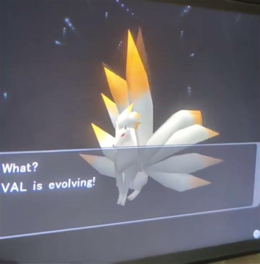 Vulpix Evolves on the SS Libra #pokemon #pokemonxdgaleofdarkness #vulpix #ninetales