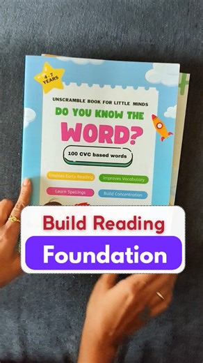 Learn-N-Practice on Instagram: "What’s inside this combo? Book 1: CVC Unscramble Words Covers all CVC word families (A, E, I, O, U) Multiple words in each family for maximum practice Helps children: 🔸Develop correct spellings 🔸Identify words quickly Improve read & write skills 🔸Boosts phonics clarity and word recognition 🔸Perfect for early learners beginning their reading journey Book 2: CVC Passage Reading Designed for kids who already know CVC words Short, simple CVC-based paragraphs Helps